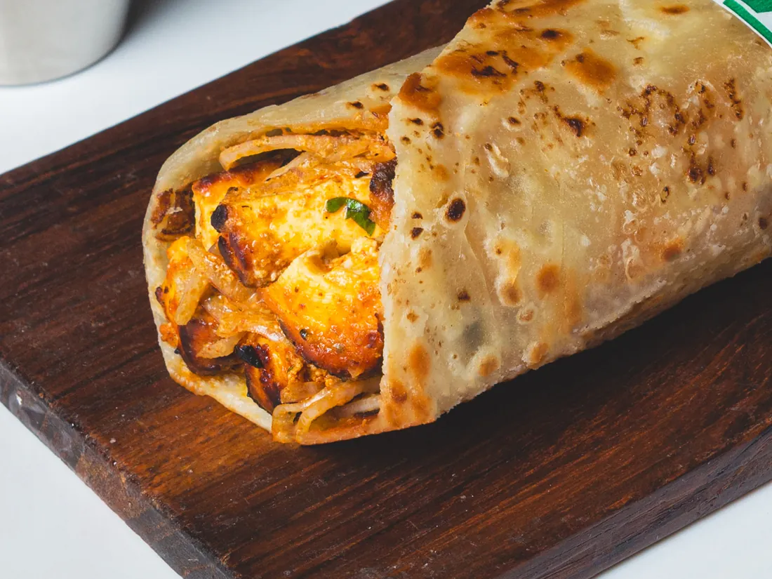 Achari Paneer Roll